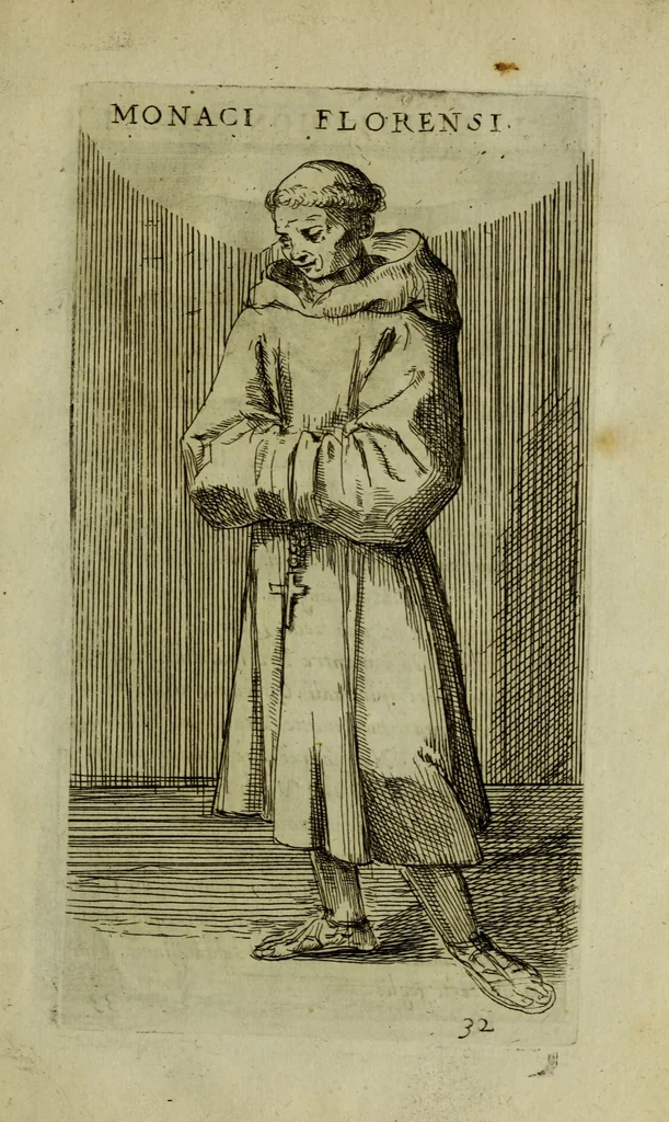 An illustration from Briefve histoire de l'institution des ordres religieux : avec les figures de leurs habits, 1680, leaf 124