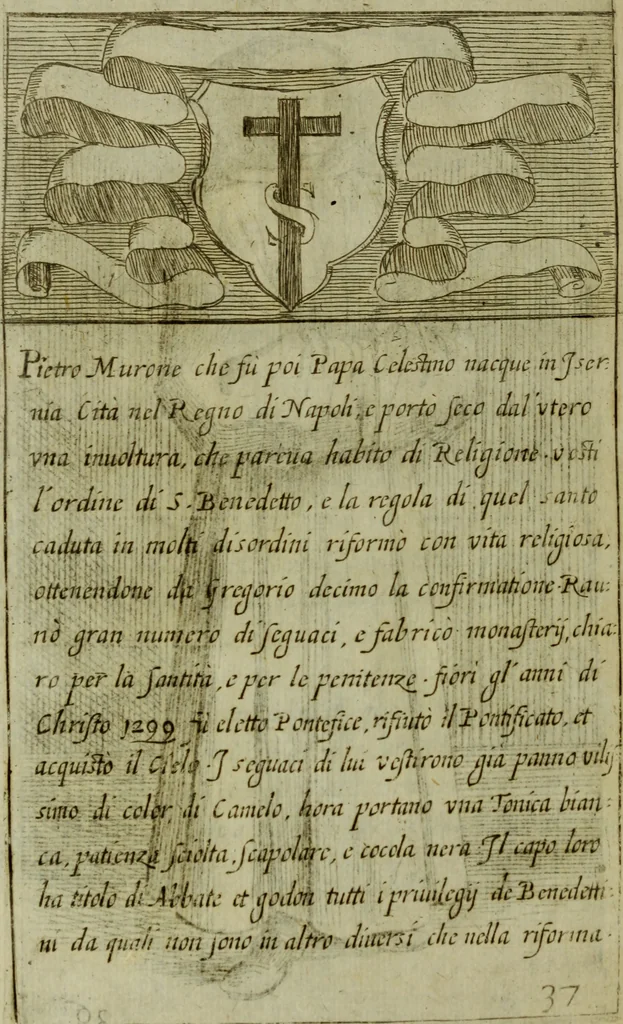 An illustration from Briefve histoire de l'institution des ordres religieux : avec les figures de leurs habits, 1680, leaf 133