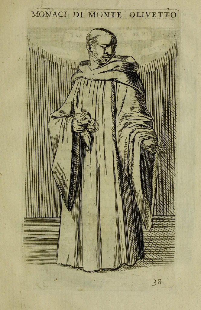 An illustration from Briefve histoire de l'institution des ordres religieux : avec les figures de leurs habits, 1680, leaf 136