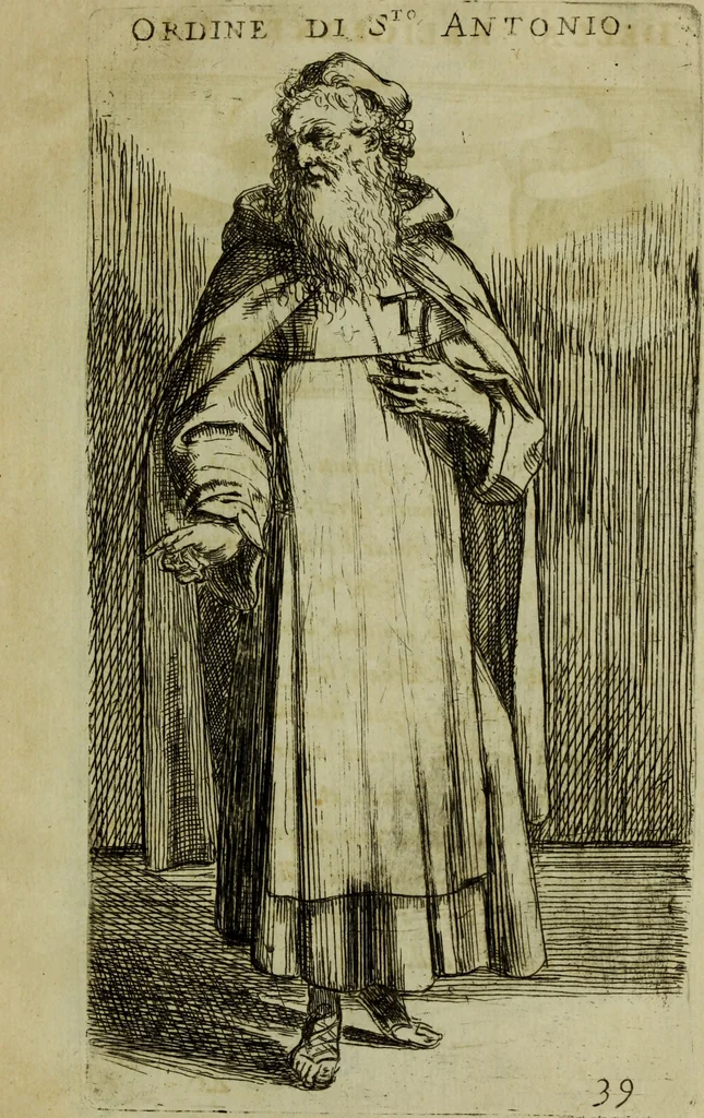 An illustration from Briefve histoire de l'institution des ordres religieux : avec les figures de leurs habits, 1680, leaf 138
