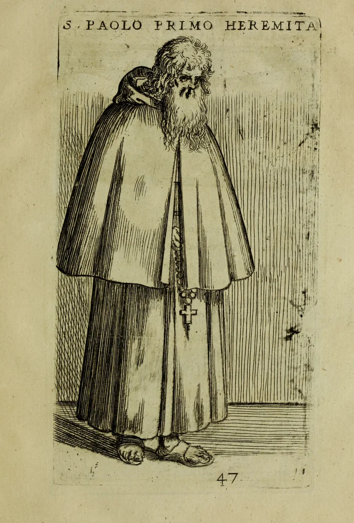 An illustration from Briefve histoire de l'institution des ordres religieux : avec les figures de leurs habits, 1680, leaf 154