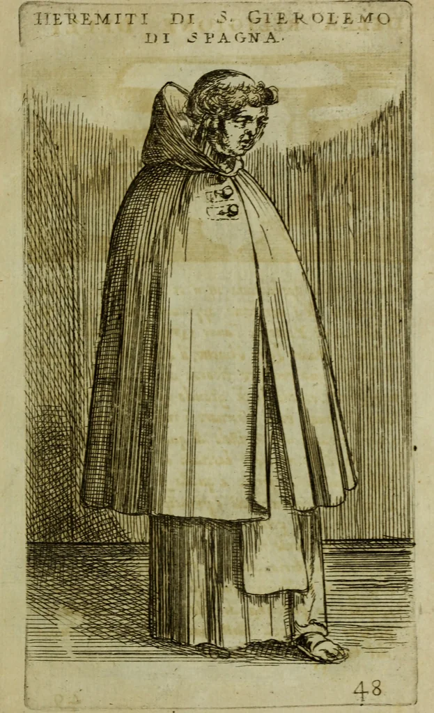 An illustration from Briefve histoire de l'institution des ordres religieux : avec les figures de leurs habits, 1680, leaf 156