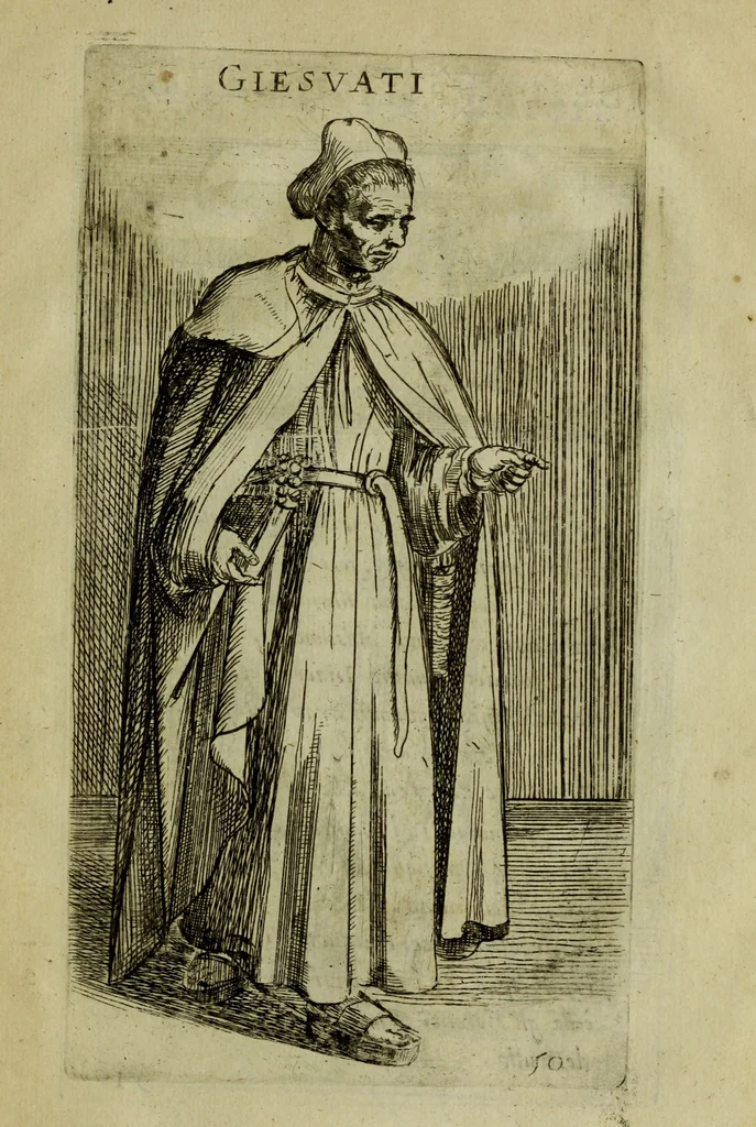 An illustration from Briefve histoire de l'institution des ordres religieux : avec les figures de leurs habits, 1680, leaf 160