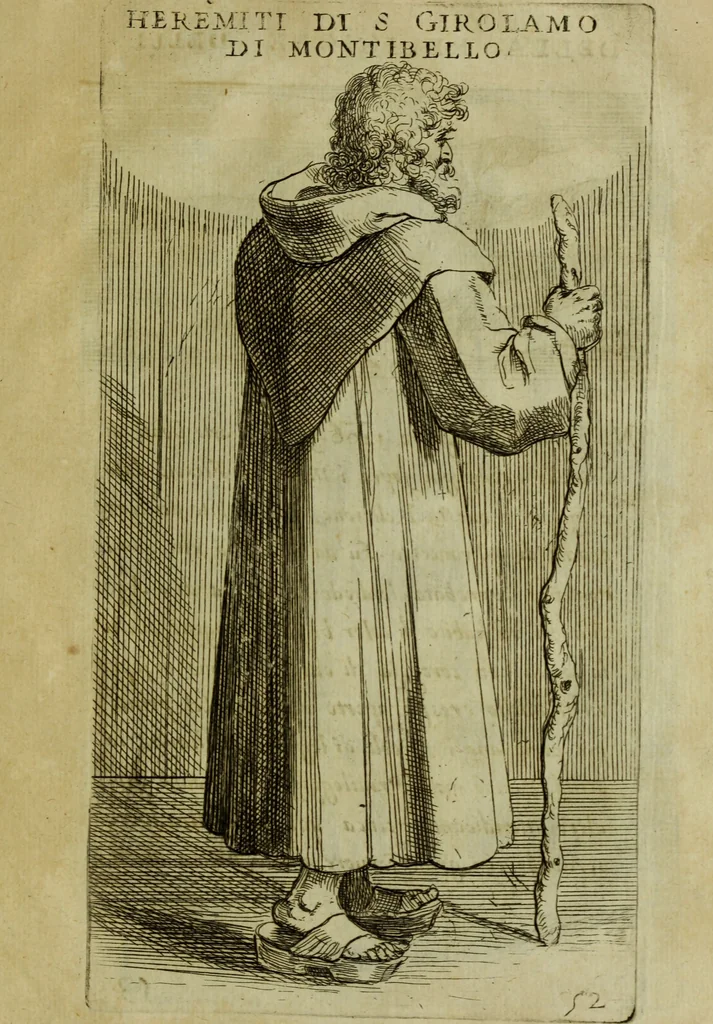 An illustration from Briefve histoire de l'institution des ordres religieux : avec les figures de leurs habits, 1680, leaf 164