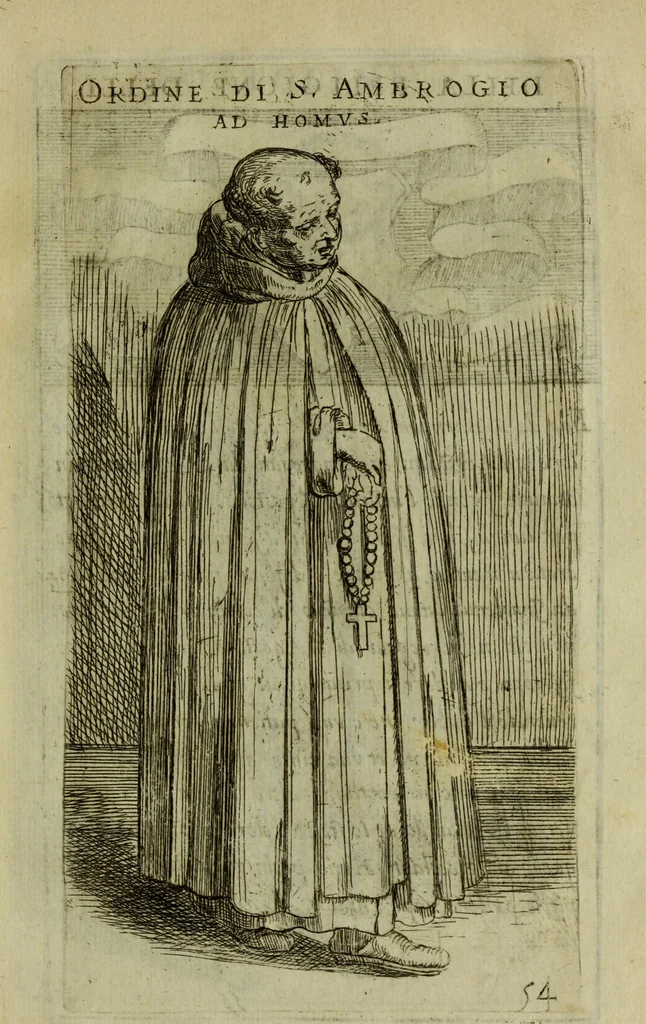 An illustration from Briefve histoire de l'institution des ordres religieux : avec les figures de leurs habits, 1680, leaf 168