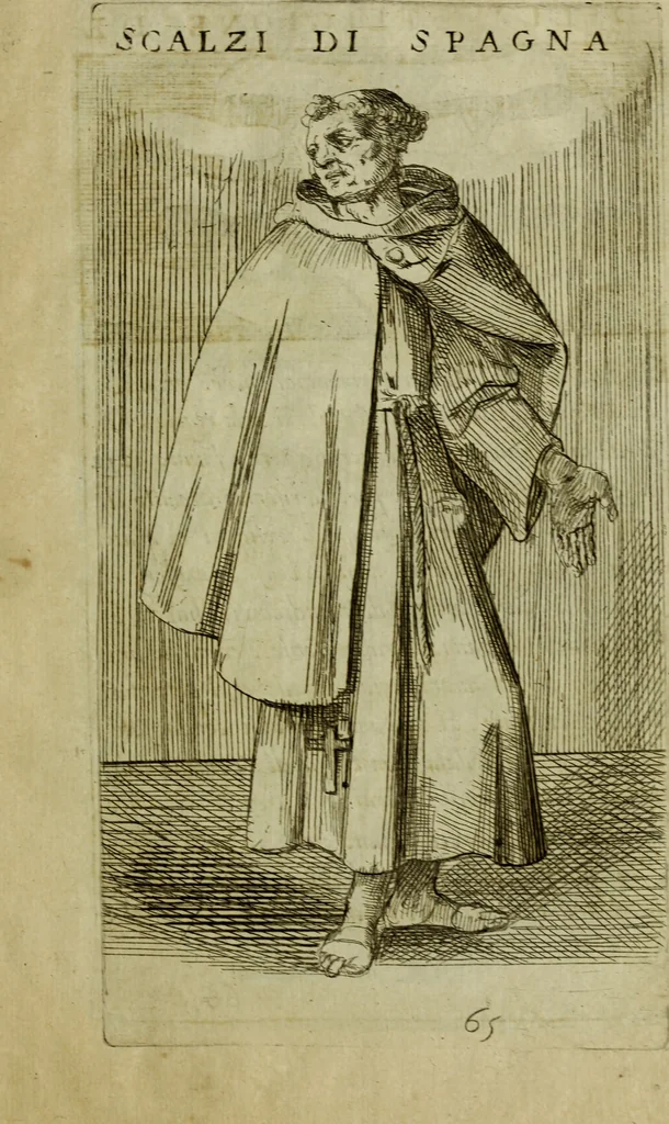 An illustration from Briefve histoire de l'institution des ordres religieux : avec les figures de leurs habits, 1680, leaf 188