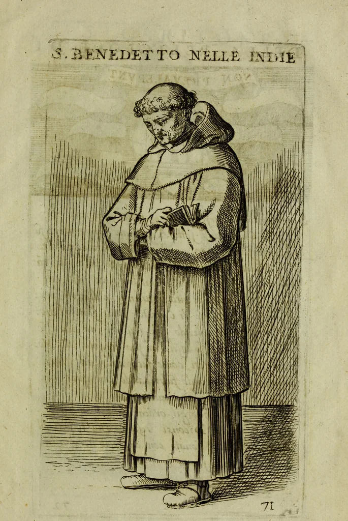An illustration from Briefve histoire de l'institution des ordres religieux : avec les figures de leurs habits, 1680, leaf 198