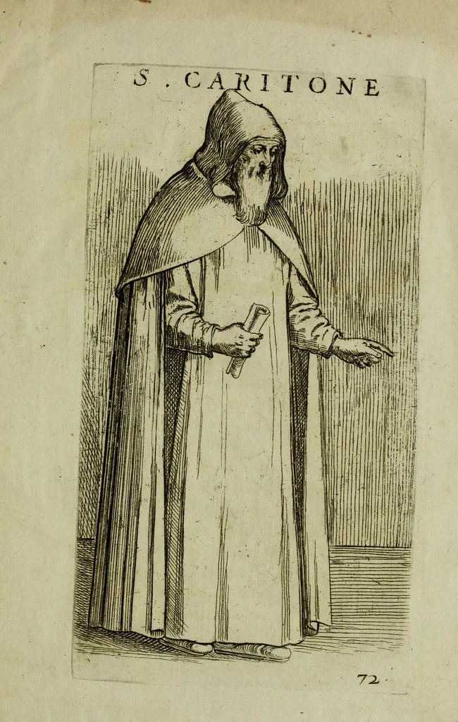 An illustration from Briefve histoire de l'institution des ordres religieux : avec les figures de leurs habits, 1680, leaf 200