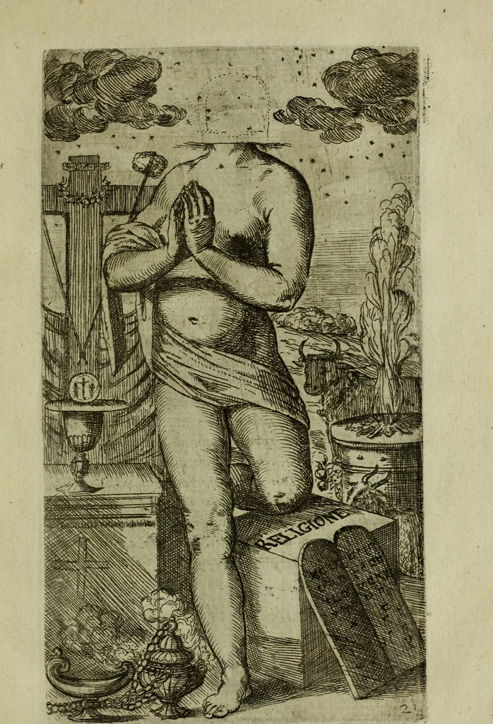 An illustration from Briefve histoire de l'institution des ordres religieux : avec les figures de leurs habits, 1680, leaf 60