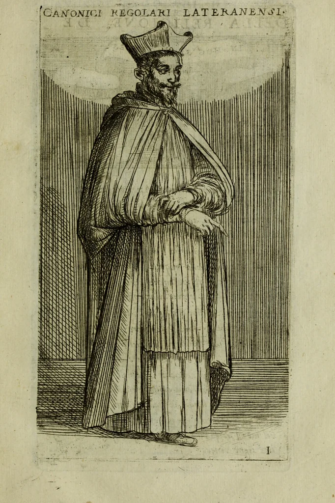 An illustration from Briefve histoire de l'institution des ordres religieux : avec les figures de leurs habits, 1680, leaf 62