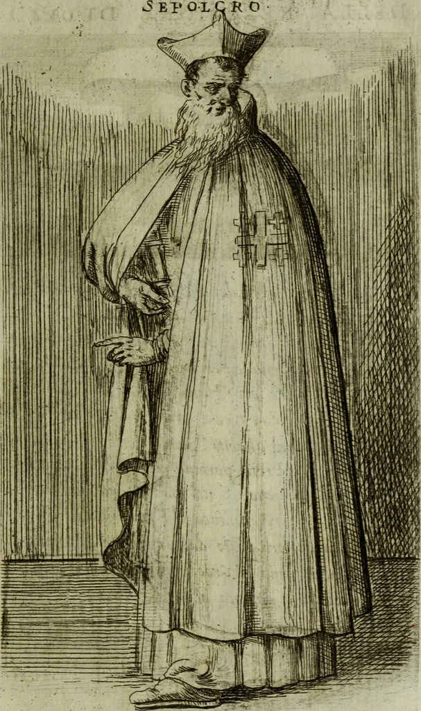 An illustration from Briefve histoire de l'institution des ordres religieux : avec les figures de leurs habits, 1680, leaf 64