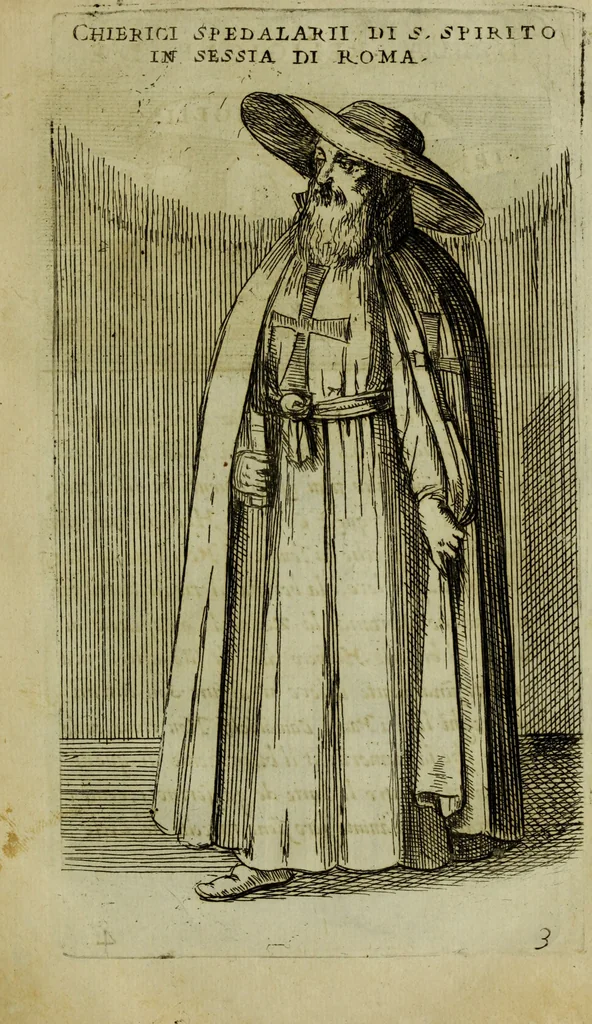 An illustration from Briefve histoire de l'institution des ordres religieux : avec les figures de leurs habits, 1680, leaf 66