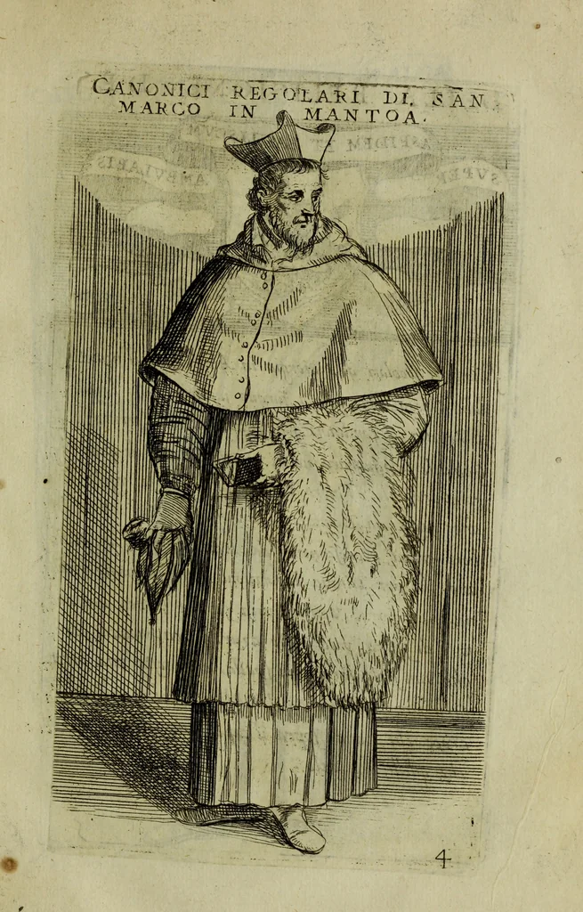 An illustration from Briefve histoire de l'institution des ordres religieux : avec les figures de leurs habits, 1680, leaf 68