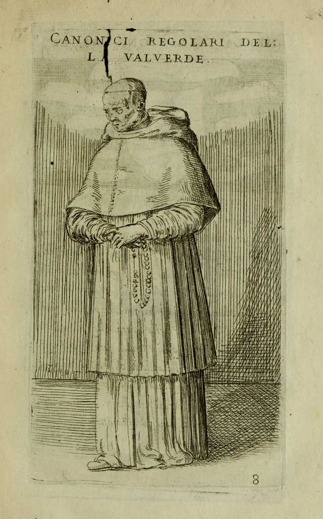 An illustration from Briefve histoire de l'institution des ordres religieux : avec les figures de leurs habits, 1680, leaf 76