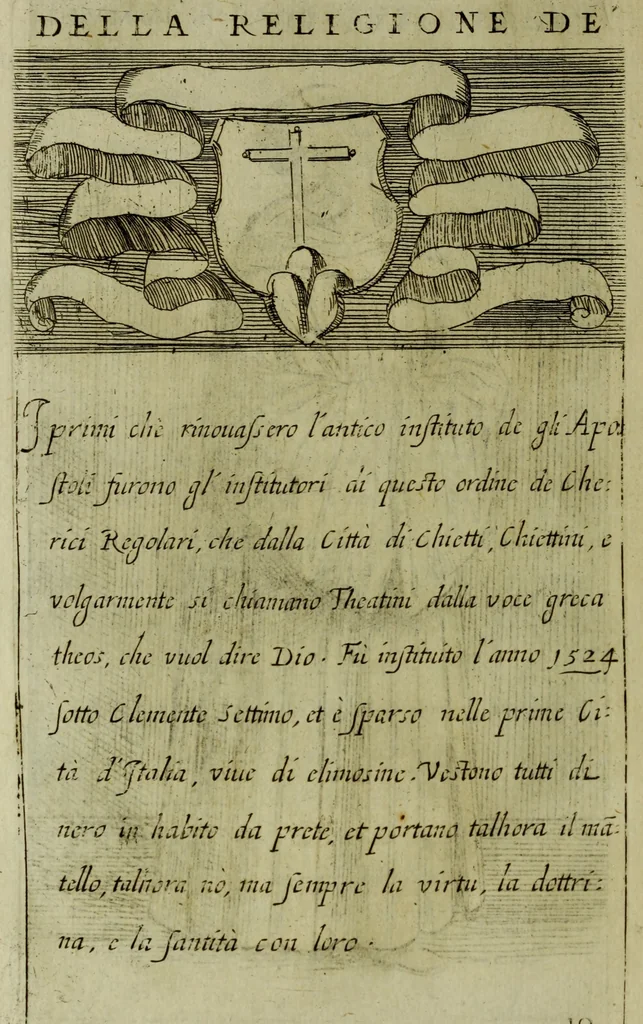 An illustration from Briefve histoire de l'institution des ordres religieux : avec les figures de leurs habits, 1680, leaf 79