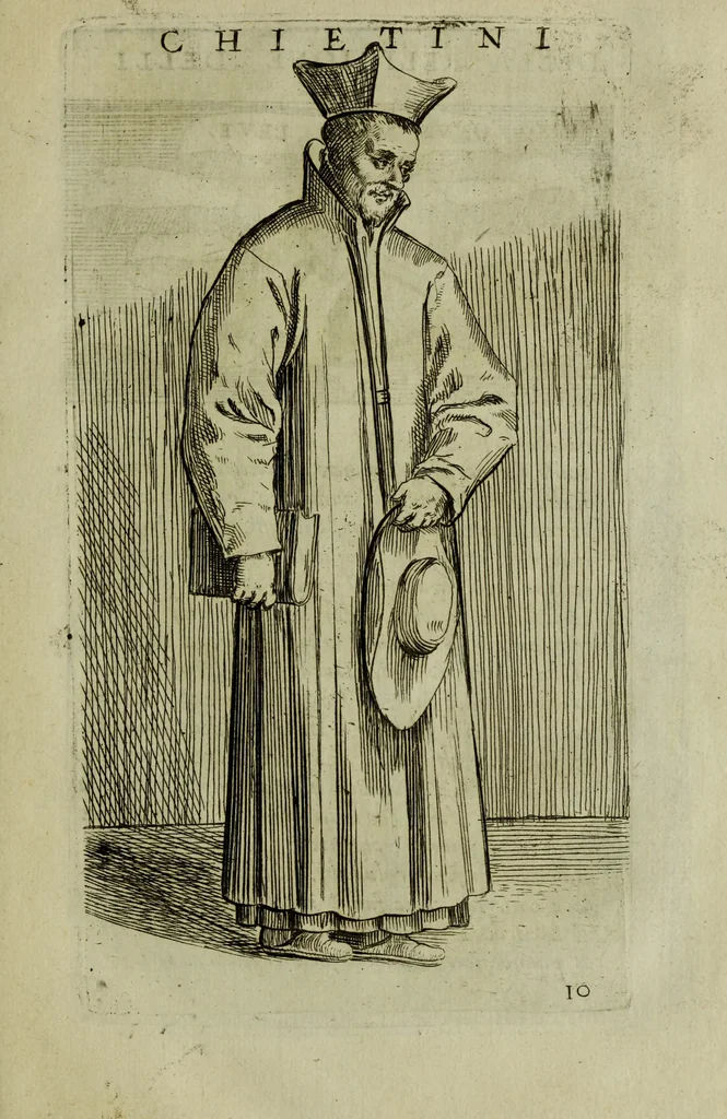 An illustration from Briefve histoire de l'institution des ordres religieux : avec les figures de leurs habits, 1680, leaf 80