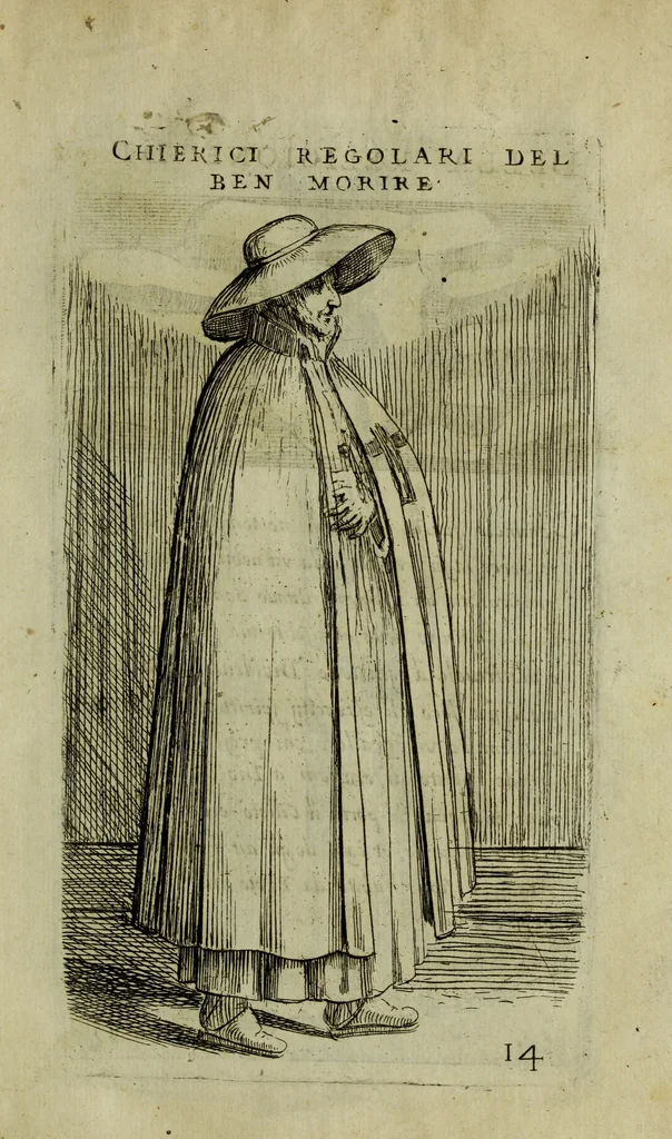 An illustration from Briefve histoire de l'institution des ordres religieux : avec les figures de leurs habits, 1680, leaf 88