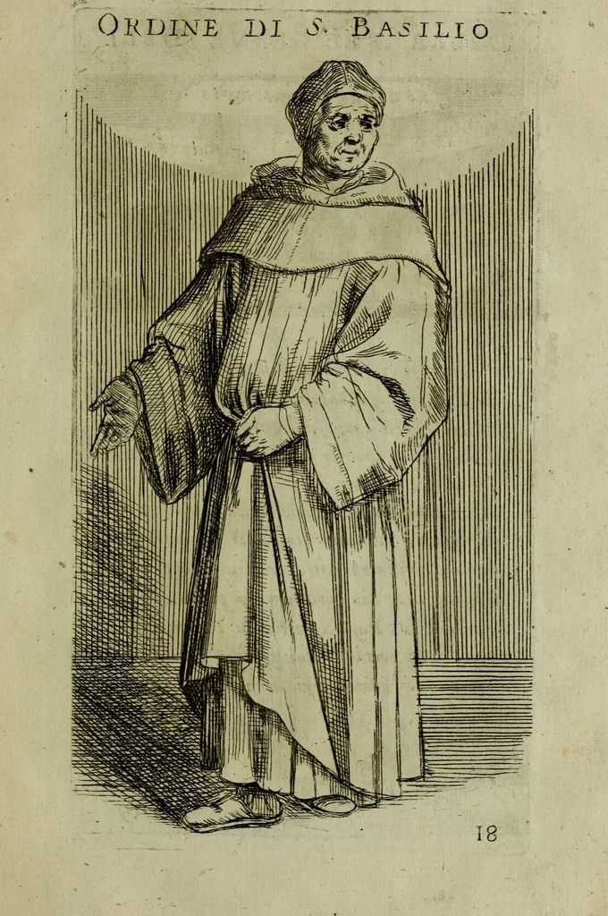 An illustration from Briefve histoire de l'institution des ordres religieux : avec les figures de leurs habits, 1680, leaf 96