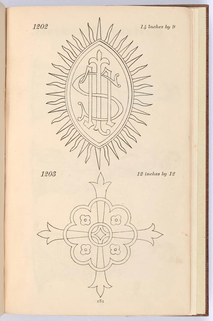 An illustration from Briggs & Co.'s patent transferring papers, 1880, leaf 152
