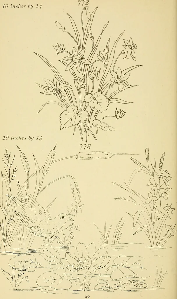 An illustration from Briggs & Co.'s patent transferring papers : protected by Her Most Gracious Majesty's royal letters patent, 1880, leaf 101