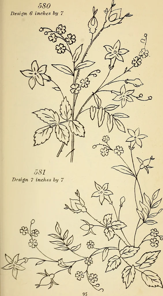 An illustration from Briggs' patent transferring designs, 1880, leaf 102