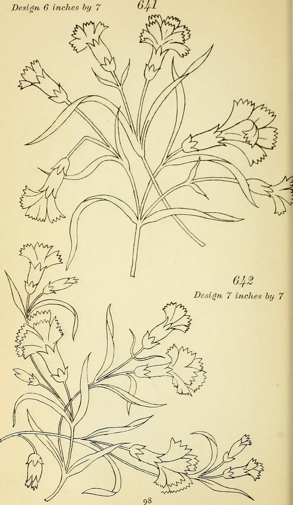 An illustration from Briggs' patent transferring designs, 1880, leaf 105