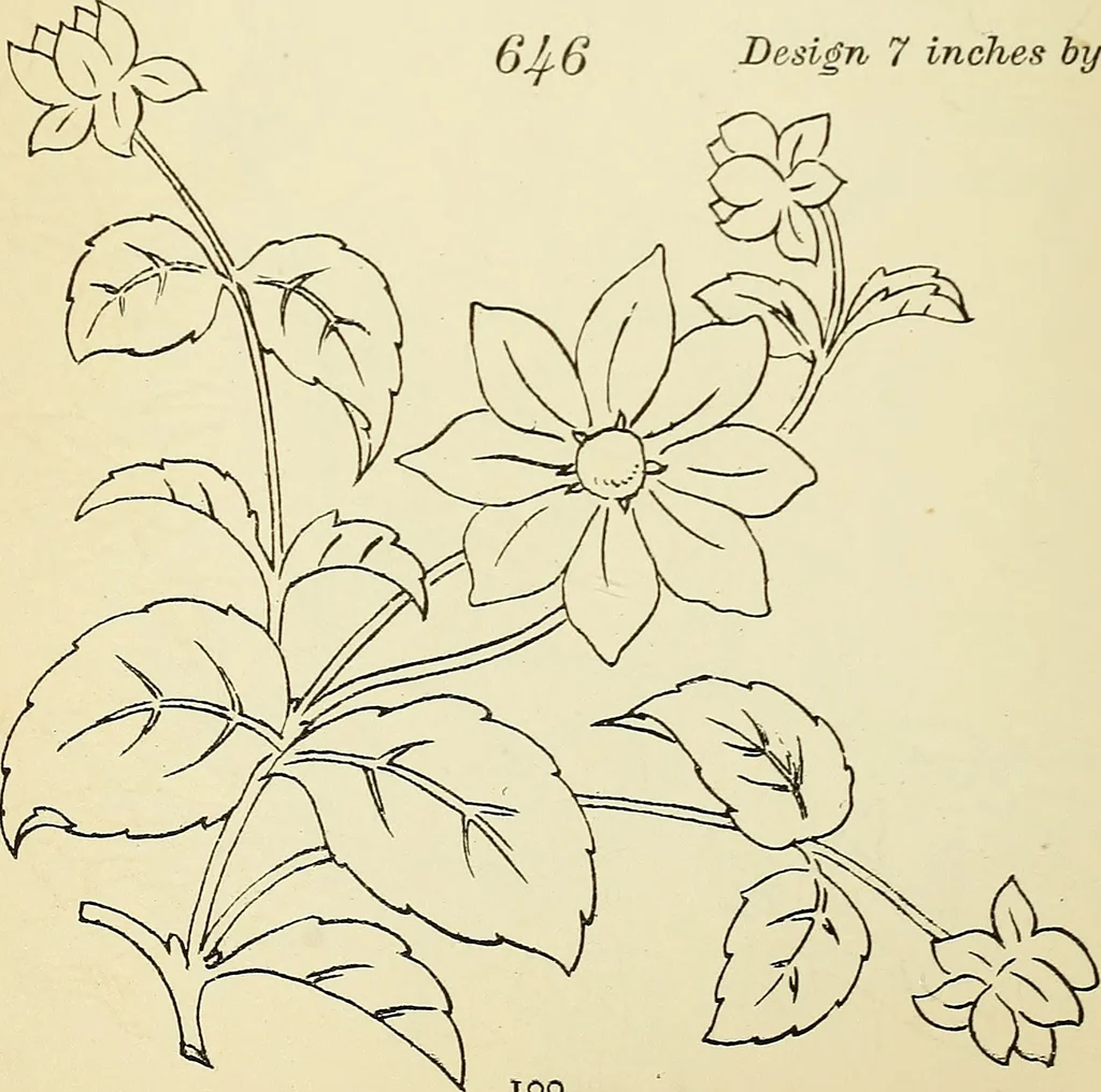 An illustration from Briggs' patent transferring designs, 1880, leaf 107