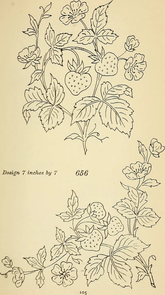 An illustration from Briggs' patent transferring designs, 1880, leaf 112