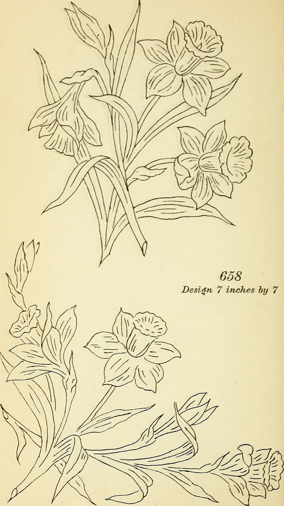 An illustration from Briggs' patent transferring designs, 1880, leaf 113