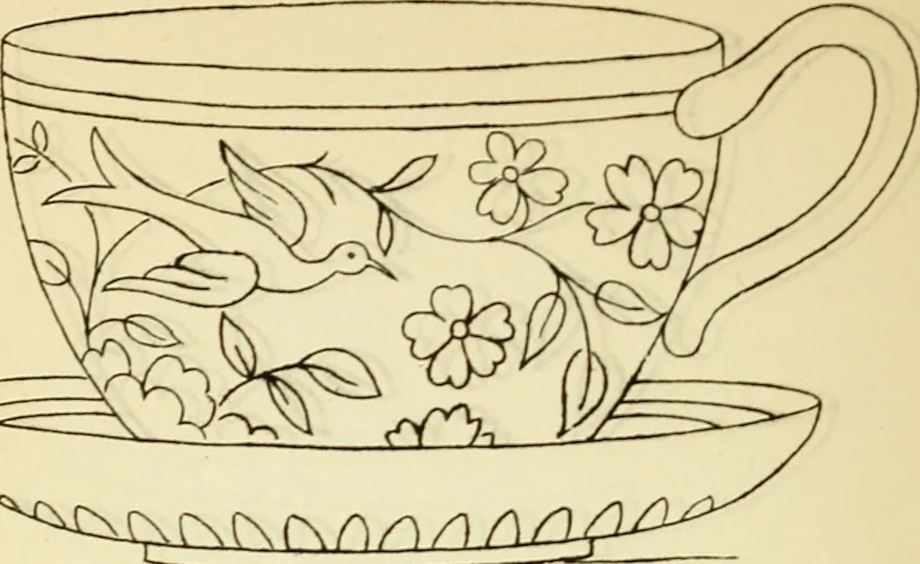 An illustration from Briggs' patent transferring designs, 1880, leaf 117