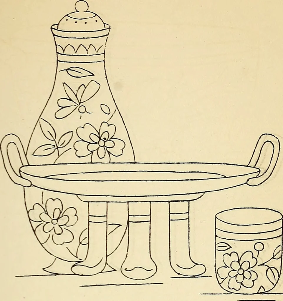 An illustration from Briggs' patent transferring designs, 1880, leaf 118