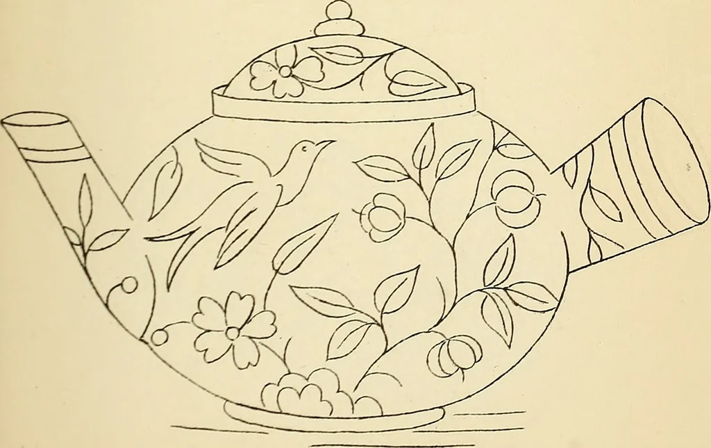 An illustration from Briggs' patent transferring designs, 1880, leaf 118