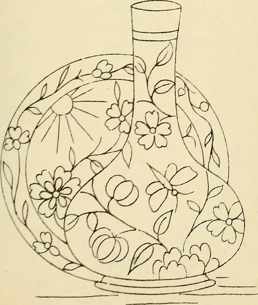 An illustration from Briggs' patent transferring designs, 1880, leaf 120
