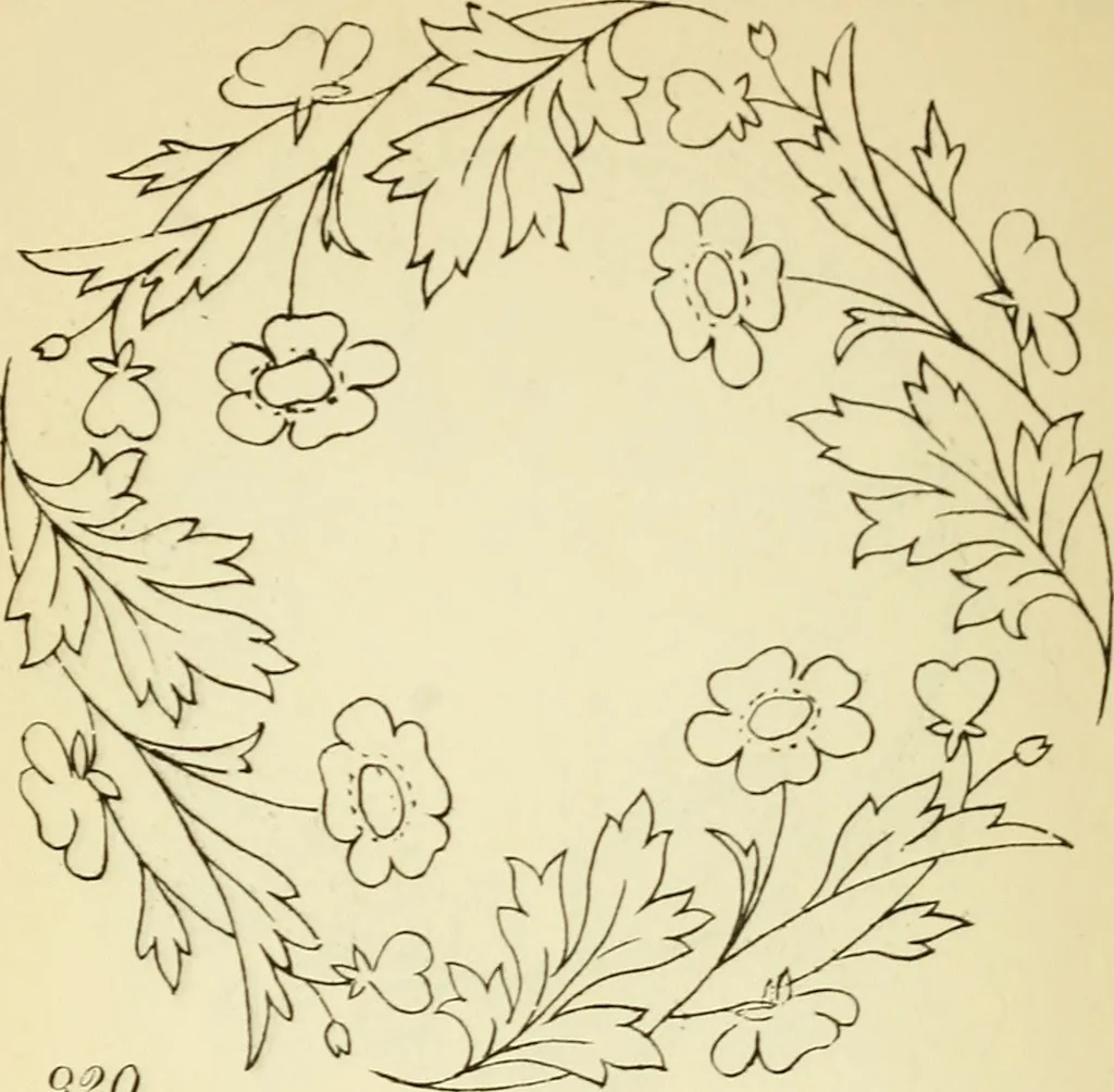 An illustration from Briggs' patent transferring designs, 1880, leaf 123