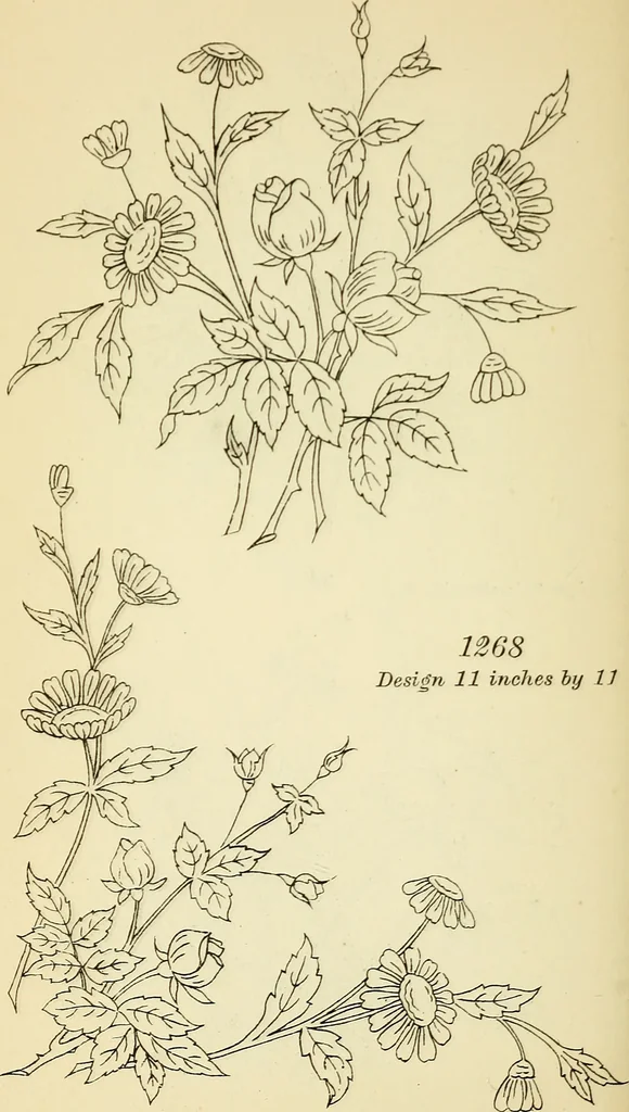 An illustration from Briggs' patent transferring designs, 1880, leaf 135
