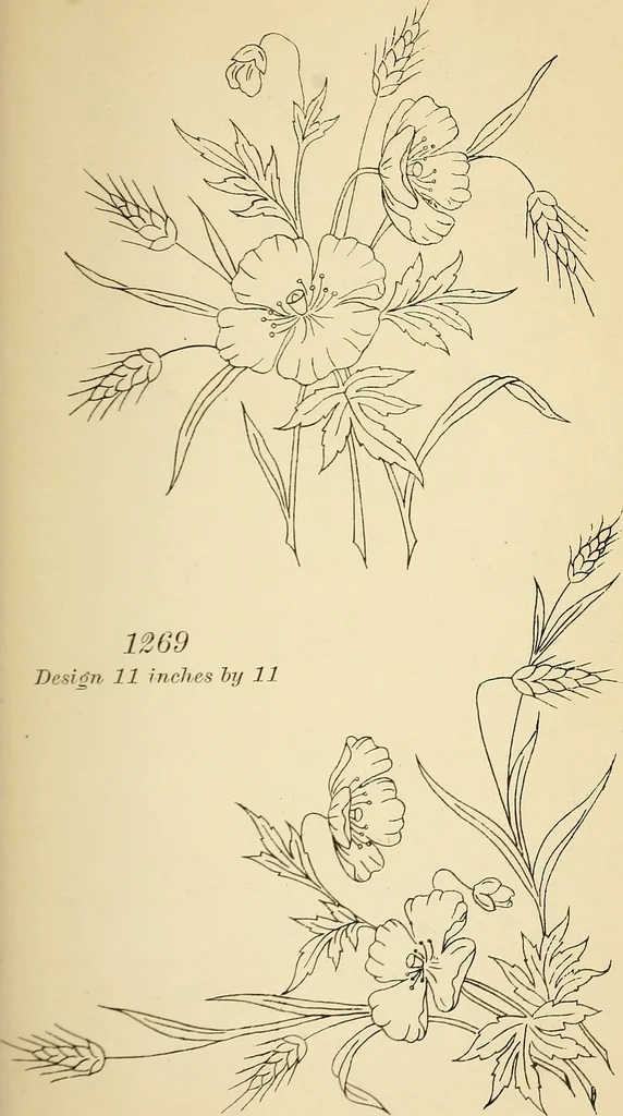 An illustration from Briggs' patent transferring designs, 1880, leaf 136