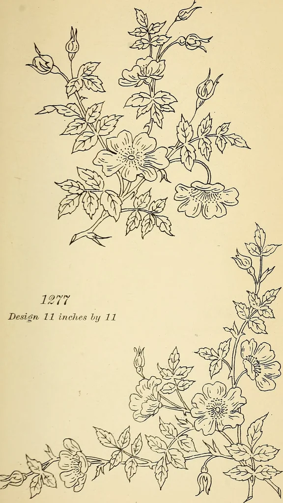 An illustration from Briggs' patent transferring designs, 1880, leaf 140