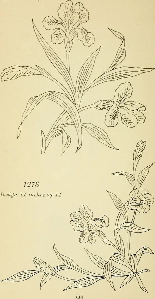 An illustration from Briggs' patent transferring designs, 1880, leaf 141