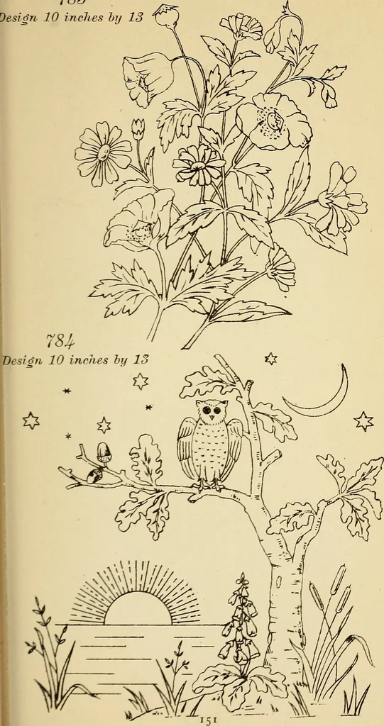 An illustration from Briggs' patent transferring designs, 1880, leaf 158