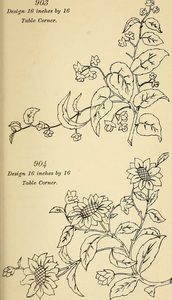 An illustration from Briggs' patent transferring designs, 1880, leaf 164