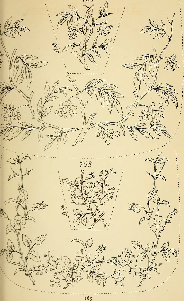 An illustration from Briggs' patent transferring designs, 1880, leaf 172