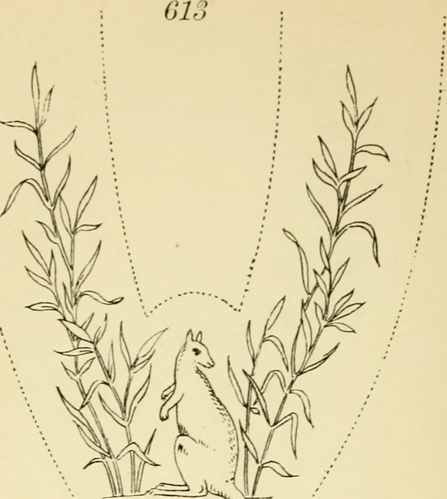 An illustration from Briggs' patent transferring designs, 1880, leaf 181