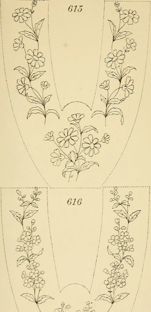 An illustration from Briggs' patent transferring designs, 1880, leaf 182