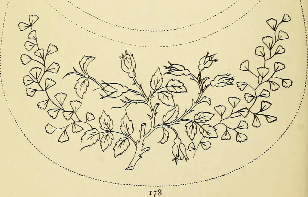 An illustration from Briggs' patent transferring designs, 1880, leaf 185