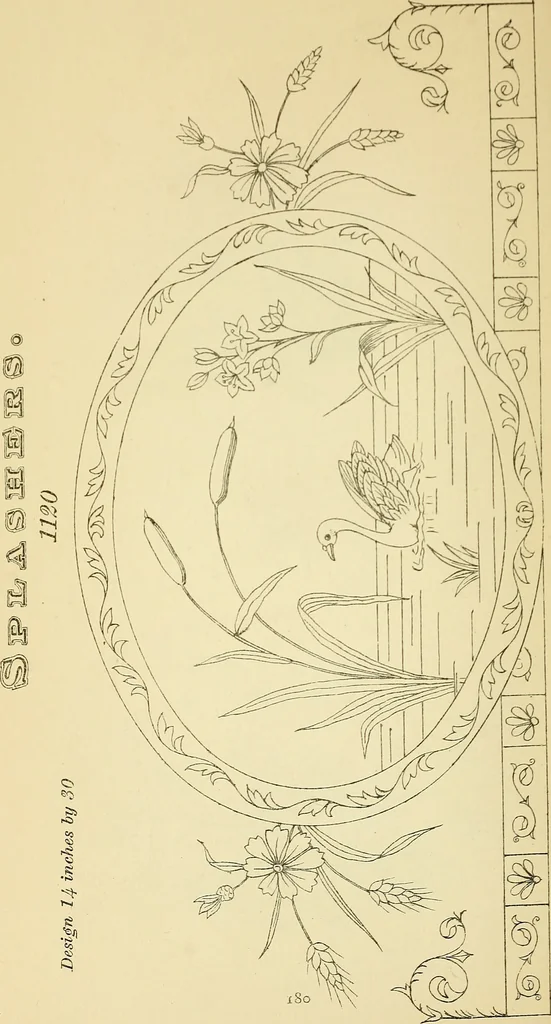 An illustration from Briggs' patent transferring designs, 1880, leaf 187