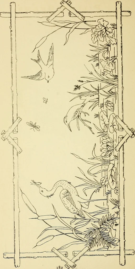 An illustration from Briggs' patent transferring designs, 1880, leaf 189