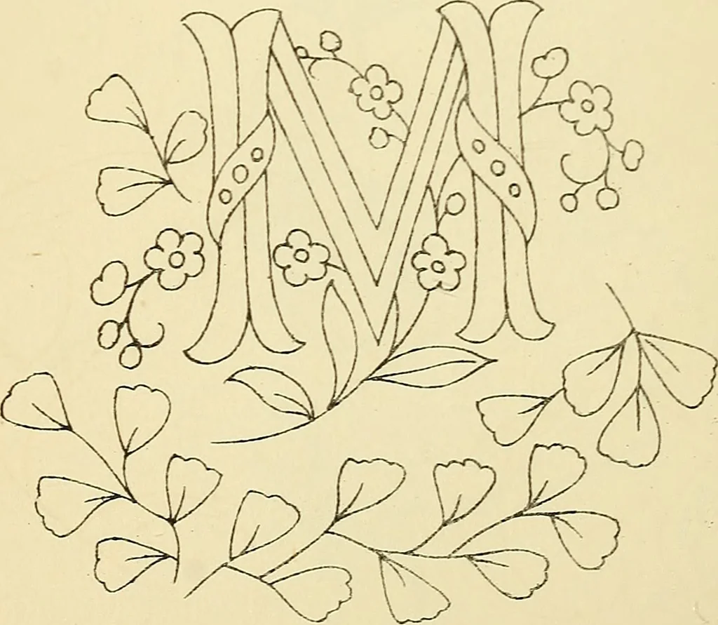 An illustration from Briggs' patent transferring designs, 1880, leaf 195
