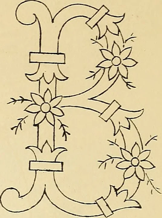 An illustration from Briggs' patent transferring designs, 1880, leaf 196