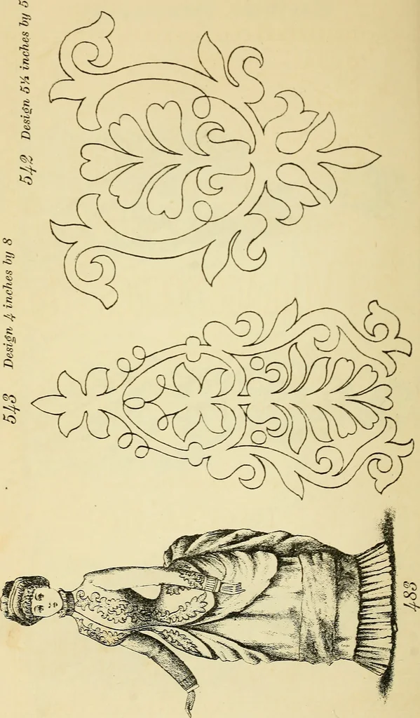 An illustration from Briggs' patent transferring designs, 1880, leaf 199