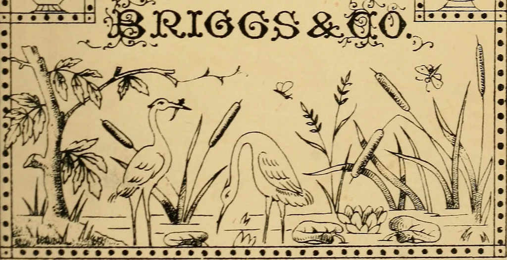 An illustration from Briggs' patent transferring designs, 1880, leaf 200